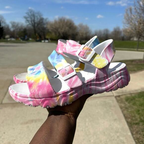 Skechers Women's Cali Gear D'Lite‎ 2.0 Molded 3-Strap Luxe Foam Sandals Size 10 - Picture 11 of 16